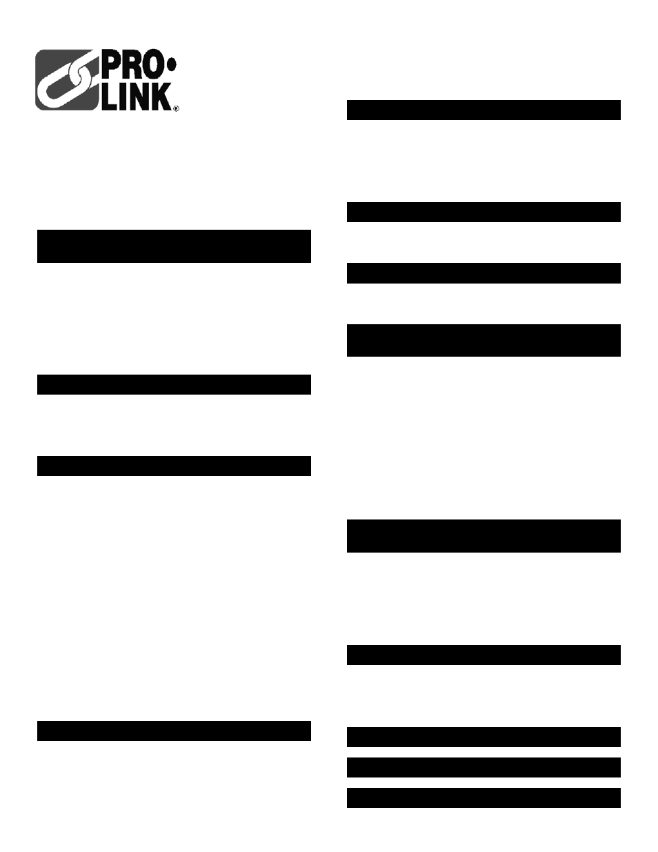 Pro-Link Laser One 06125 EN User Manual | 2 pages