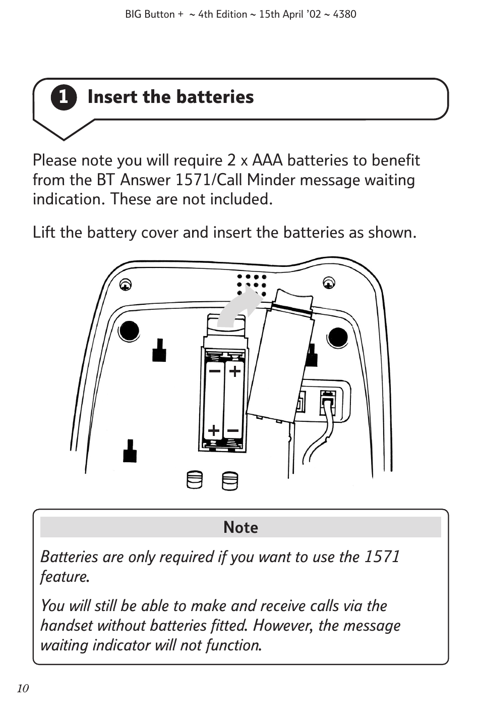 1insert the batteries | BT BIG Button + User Manual | Page 11 / 40