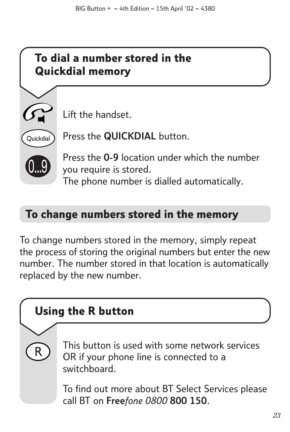 Using the r button | BT BIG Button + User Manual | Page 24 / 40