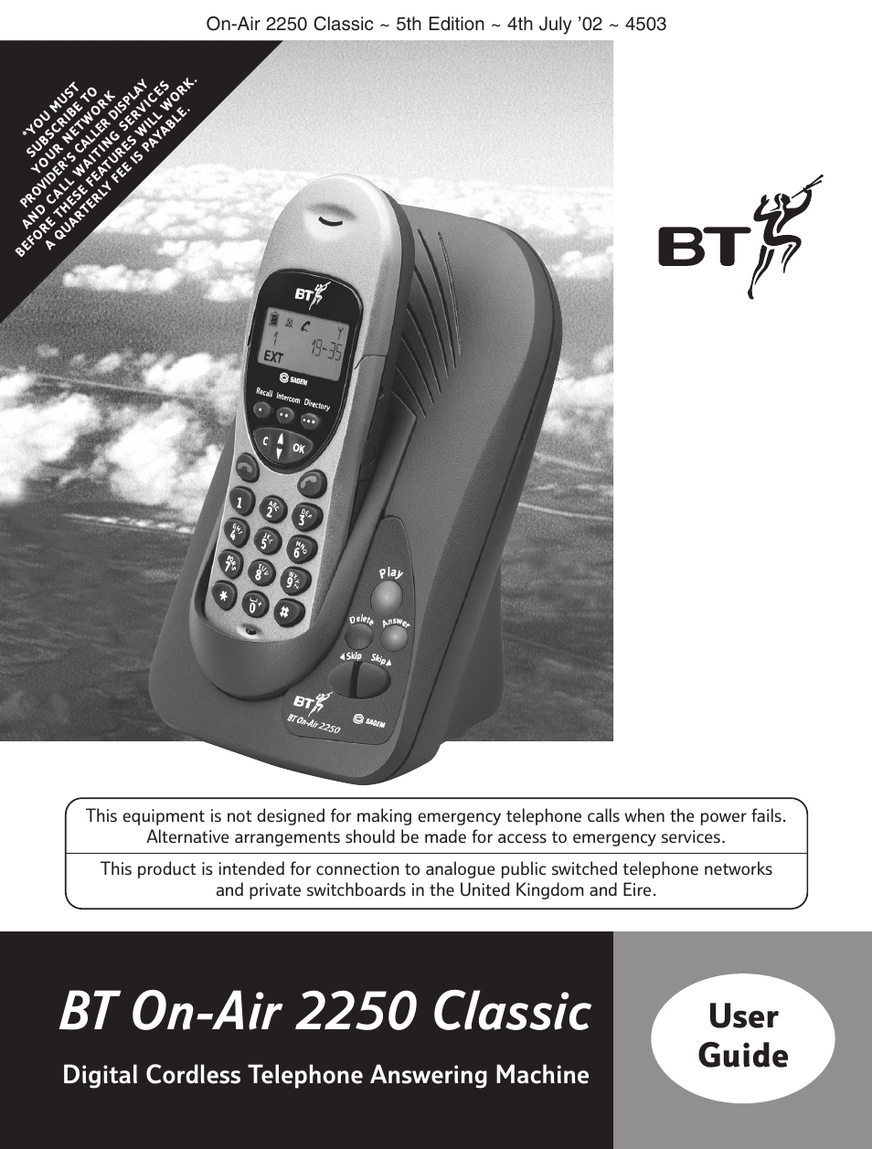BT 2100 Classic User Manual | 42 pages