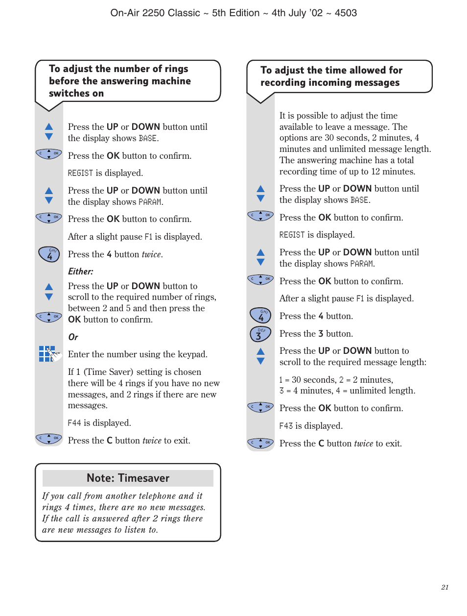 BT 2100 Classic User Manual | Page 22 / 42