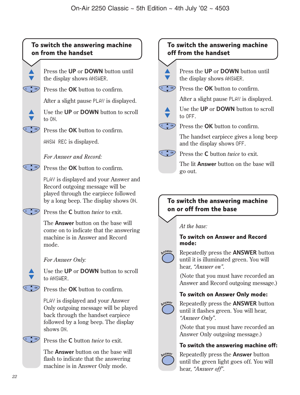 BT 2100 Classic User Manual | Page 23 / 42