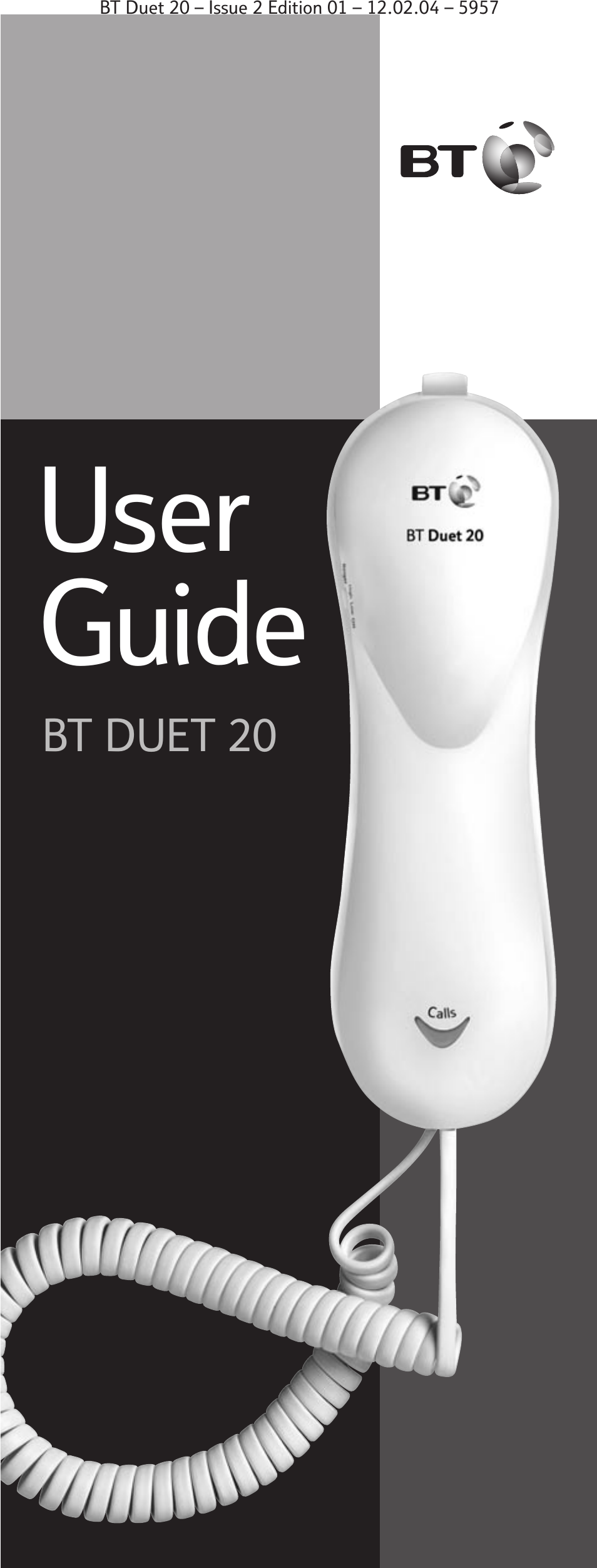 BT Duet 20 User Manual | 12 pages