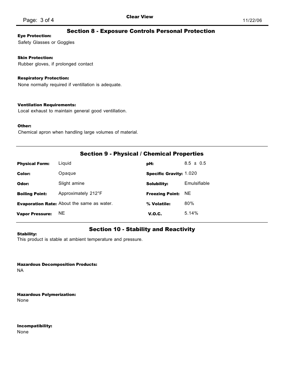 Pro-Link Clear View - High Gloss, Low Maintenance Finish D10787 User Manual | Page 3 / 4