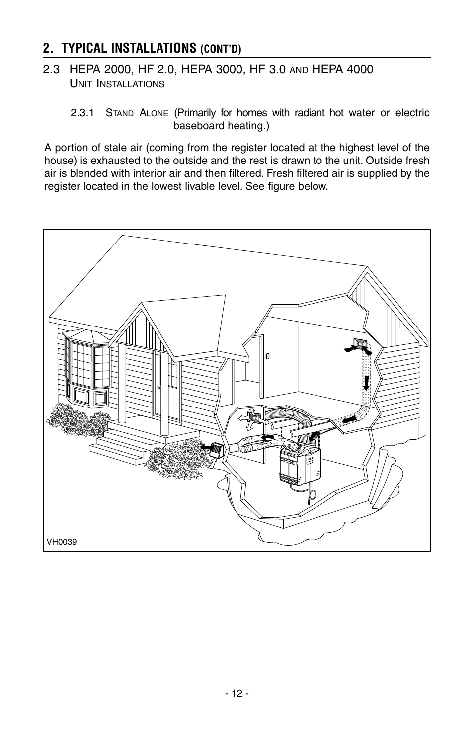 Typical installations | Broan HEPA 3000 User Manual | Page 12 / 38