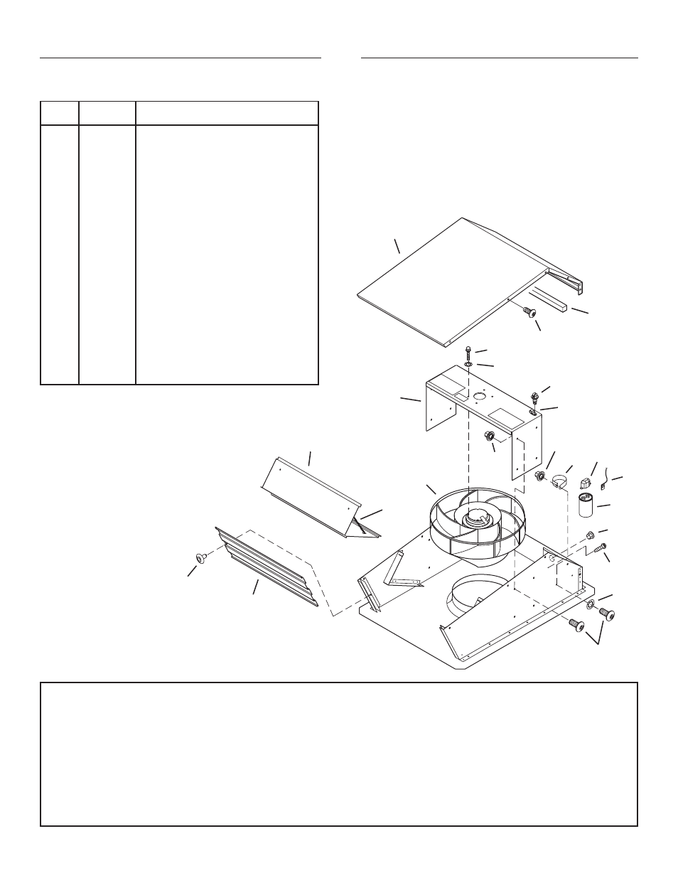 Uso y cuidado, Partes de servicio modelo 336 | Broan NuTone 336 User Manual | Page 12 / 12