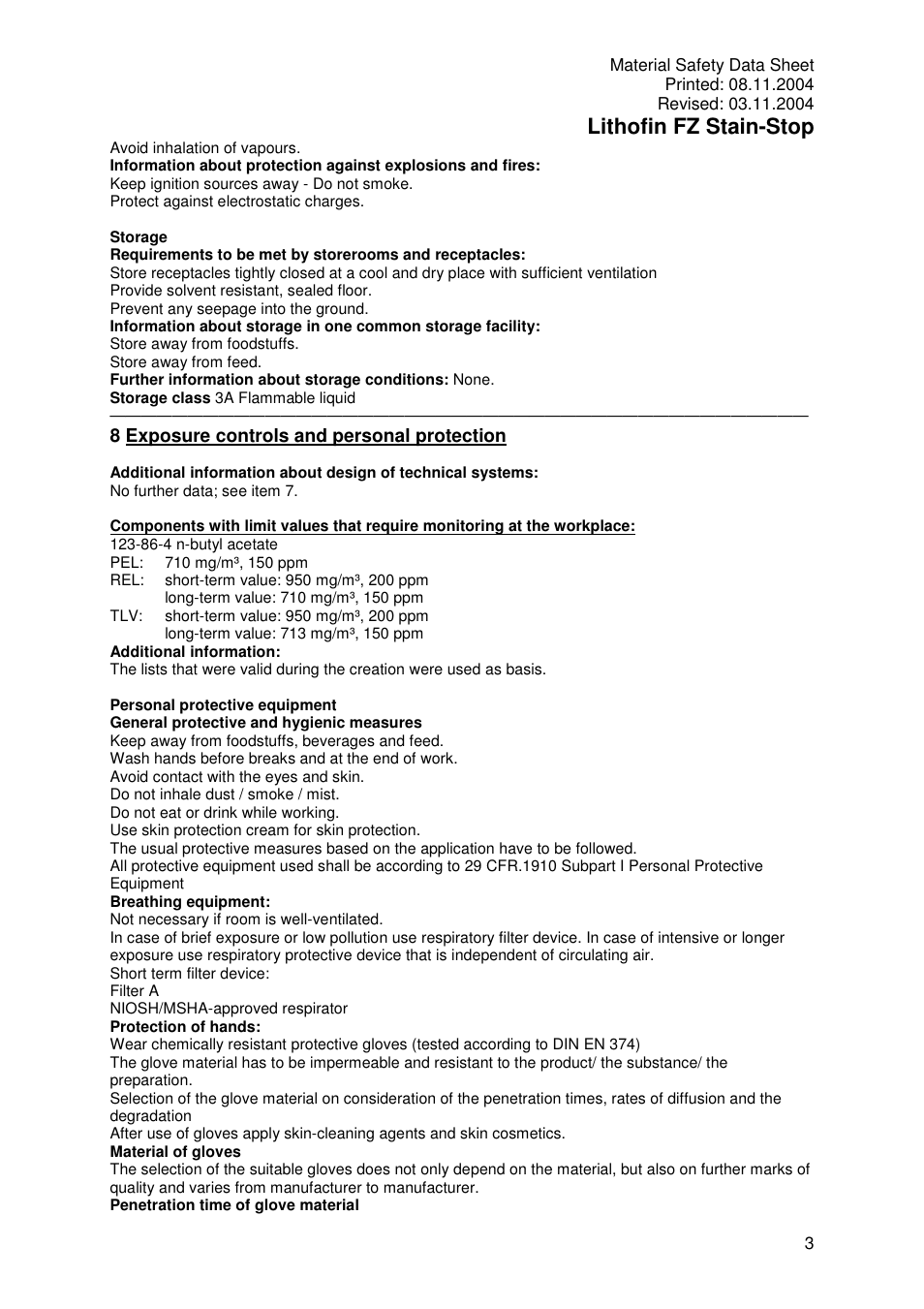 Lithofin fz stain-stop | Pro-Link Lithofin FZ Stain-Stop 120024 User Manual | Page 3 / 7