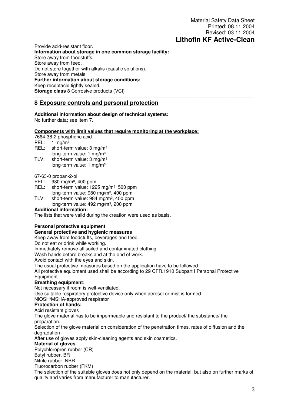 Lithofin kf active-clean | Pro-Link Lithofin KF Active-Clean 120019 User Manual | Page 3 / 6