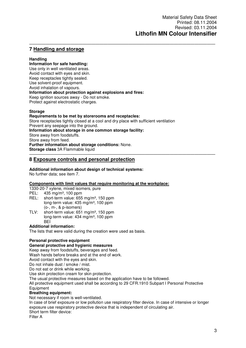 Lithofin mn colour intensifier | Pro-Link Lithofin MN Color Intensifier 120046 User Manual | Page 3 / 7