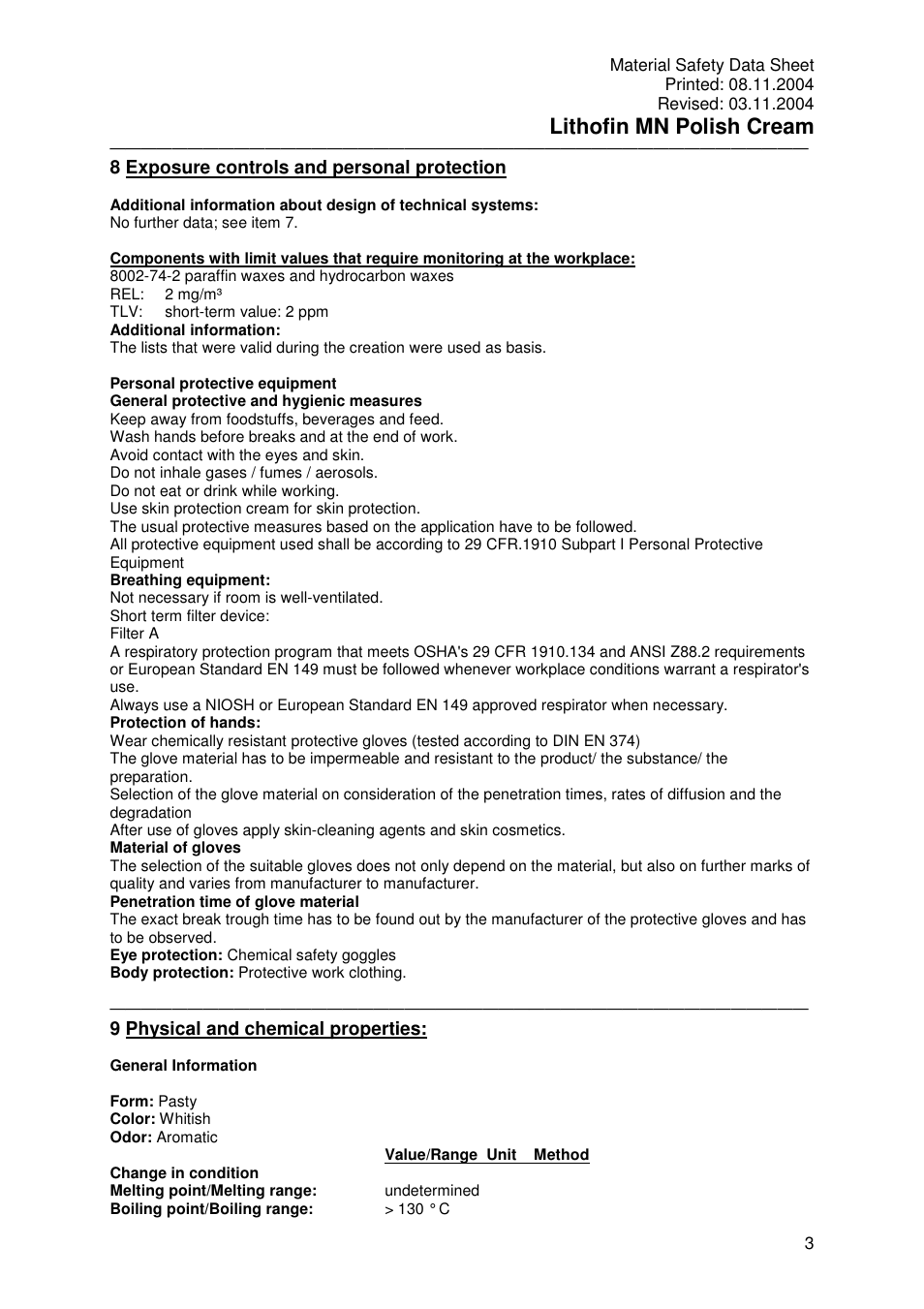 Lithofin mn polish cream | Pro-Link Lithofin MN Polish Cream 120049 User Manual | Page 3 / 6