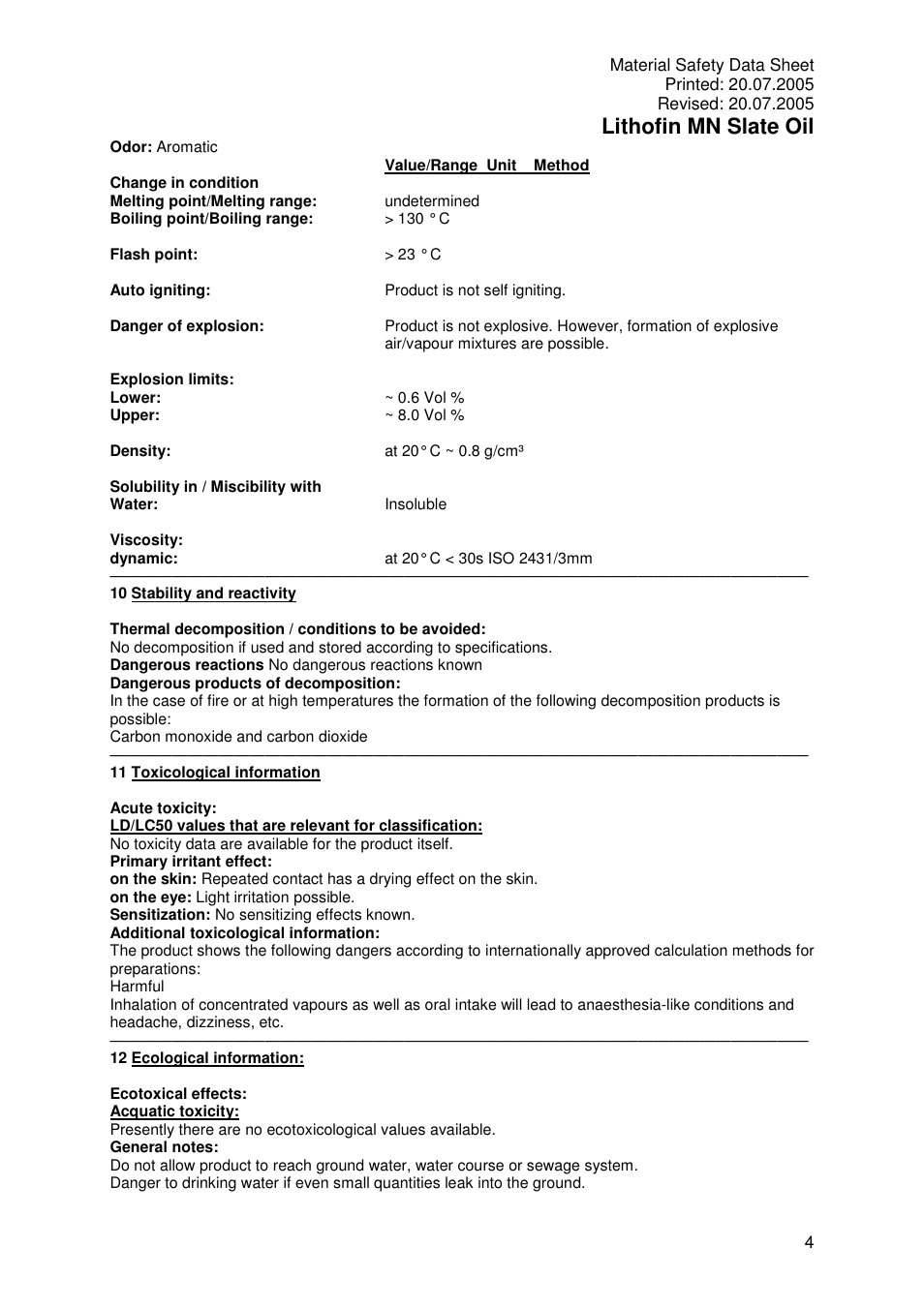 Lithofin mn slate oil | Pro-Link Lithofin MN Slate Oil 120050 User Manual | Page 4 / 6