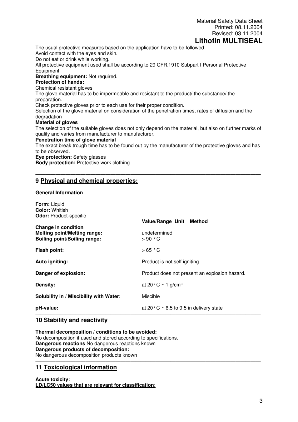Lithofin multiseal | Pro-Link Lithofin Multi-Seal 120065 User Manual | Page 3 / 5