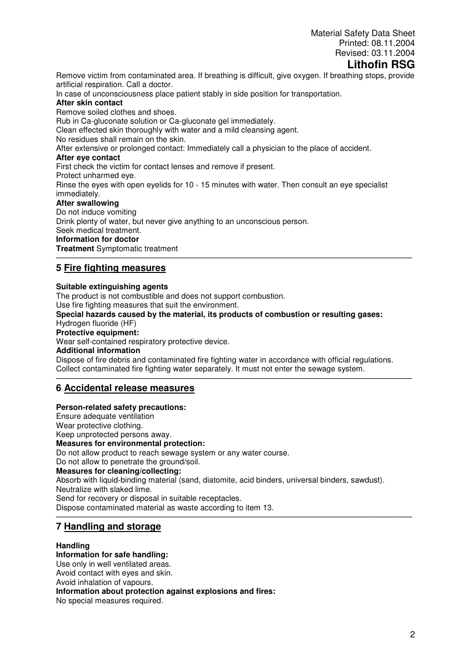 Lithofin rsg | Pro-Link Lithofin RSG Slip Resistant Treatment 120012 User Manual | Page 2 / 6