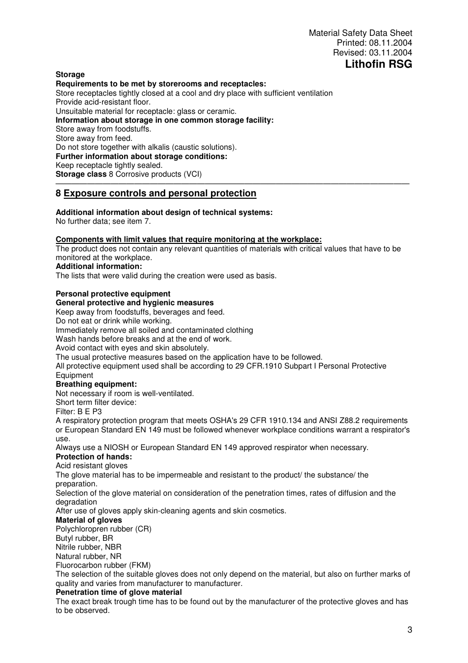 Lithofin rsg | Pro-Link Lithofin RSG Slip Resistant Treatment 120012 User Manual | Page 3 / 6