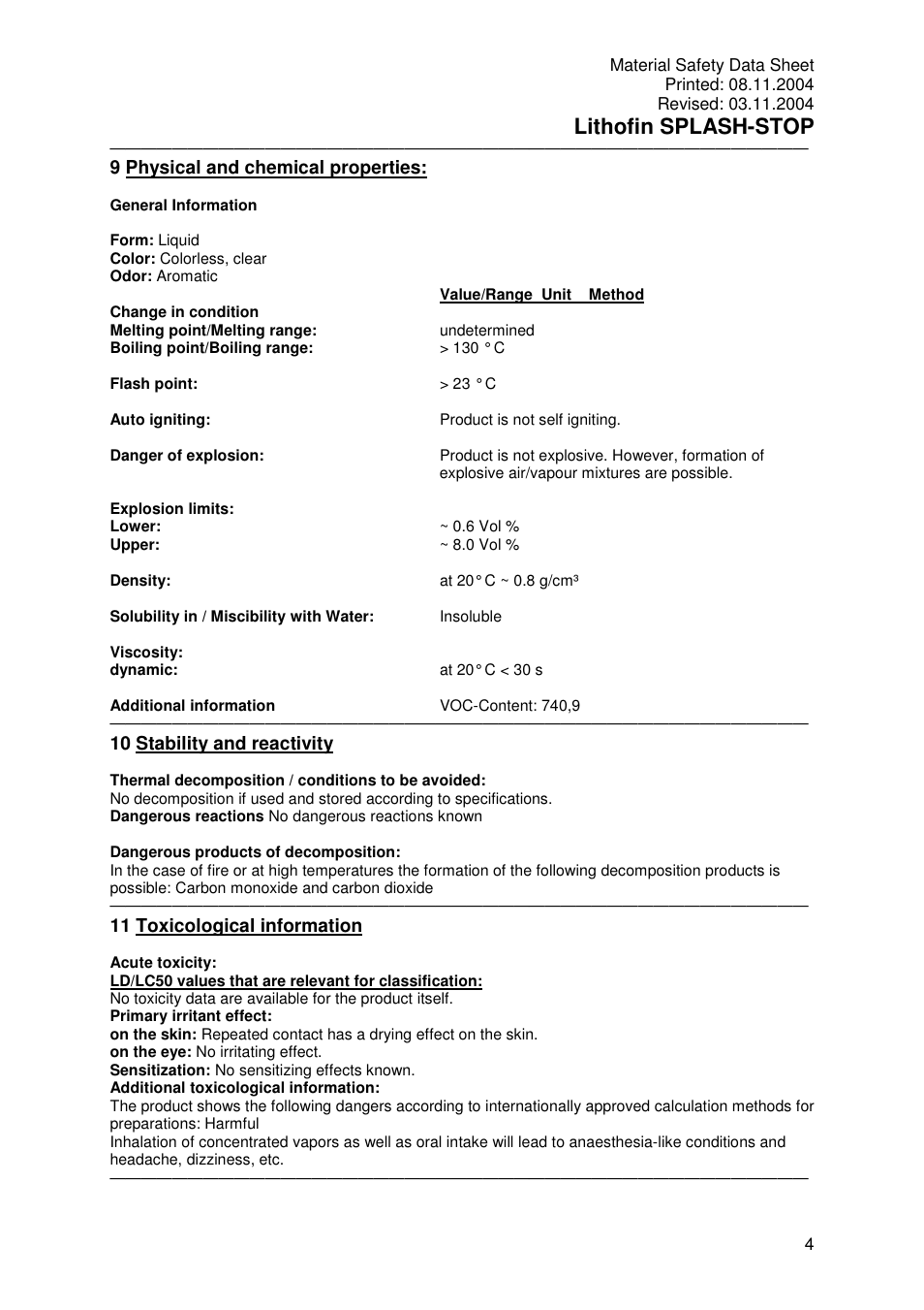Lithofin splash-stop | Pro-Link Lithofin Splash Stop 120063 User Manual | Page 4 / 7