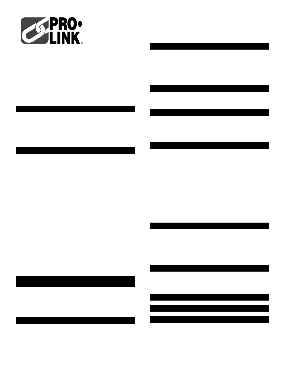 Pro-Link WB 25 Seal 14258 EN User Manual | 2 pages