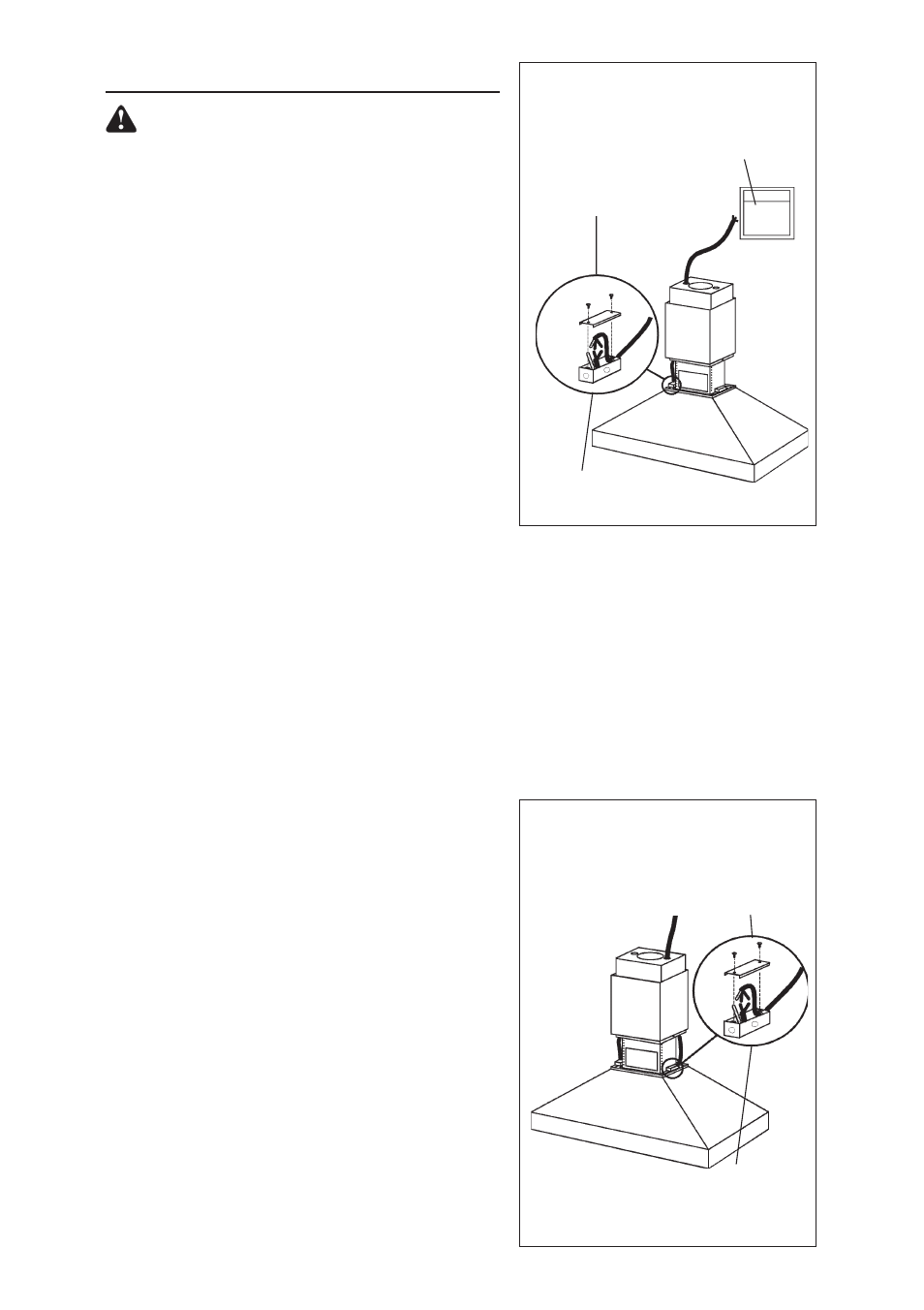 Installation electrique | Broan 63000EX User Manual | Page 21 / 40