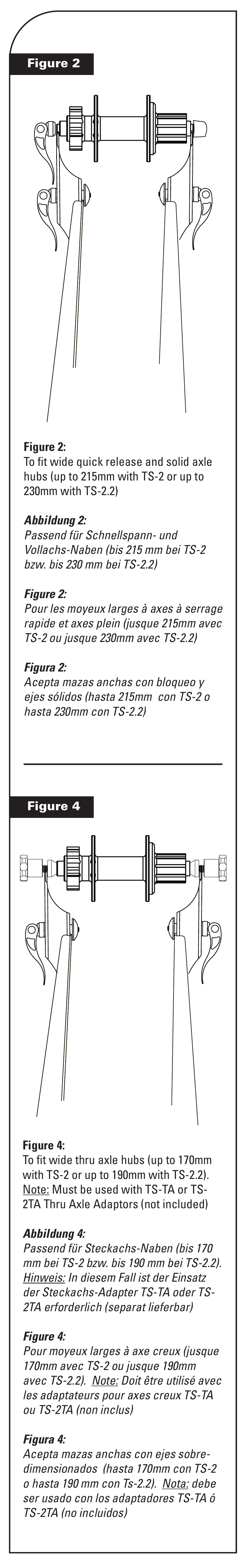 Park Tool Upright Extensions & Thru Axle Adapators User Manual | Page 4 / 4