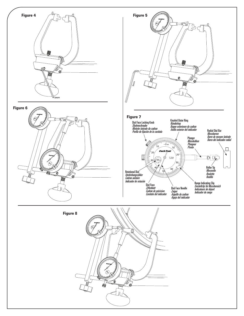 Park Tool Dial Indicator Gauge Set for TS-2.2 and TS-2 Truing Stands User Manual | Page 4 / 4