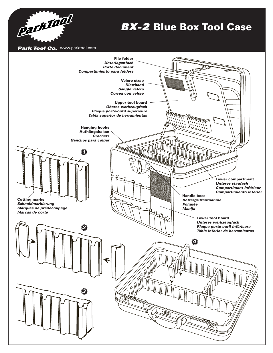 Bx-2 blue box tool case | Park Tool BXB-2 User Manual | Page 2 / 2