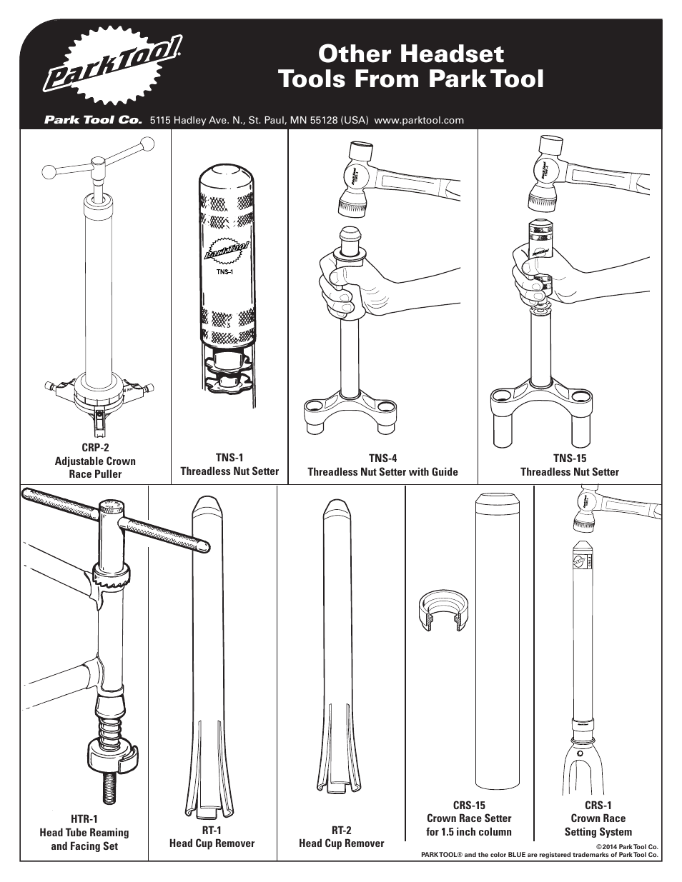 Other headset tools from park tool | Park Tool HHP-2 User Manual | Page 4 / 4