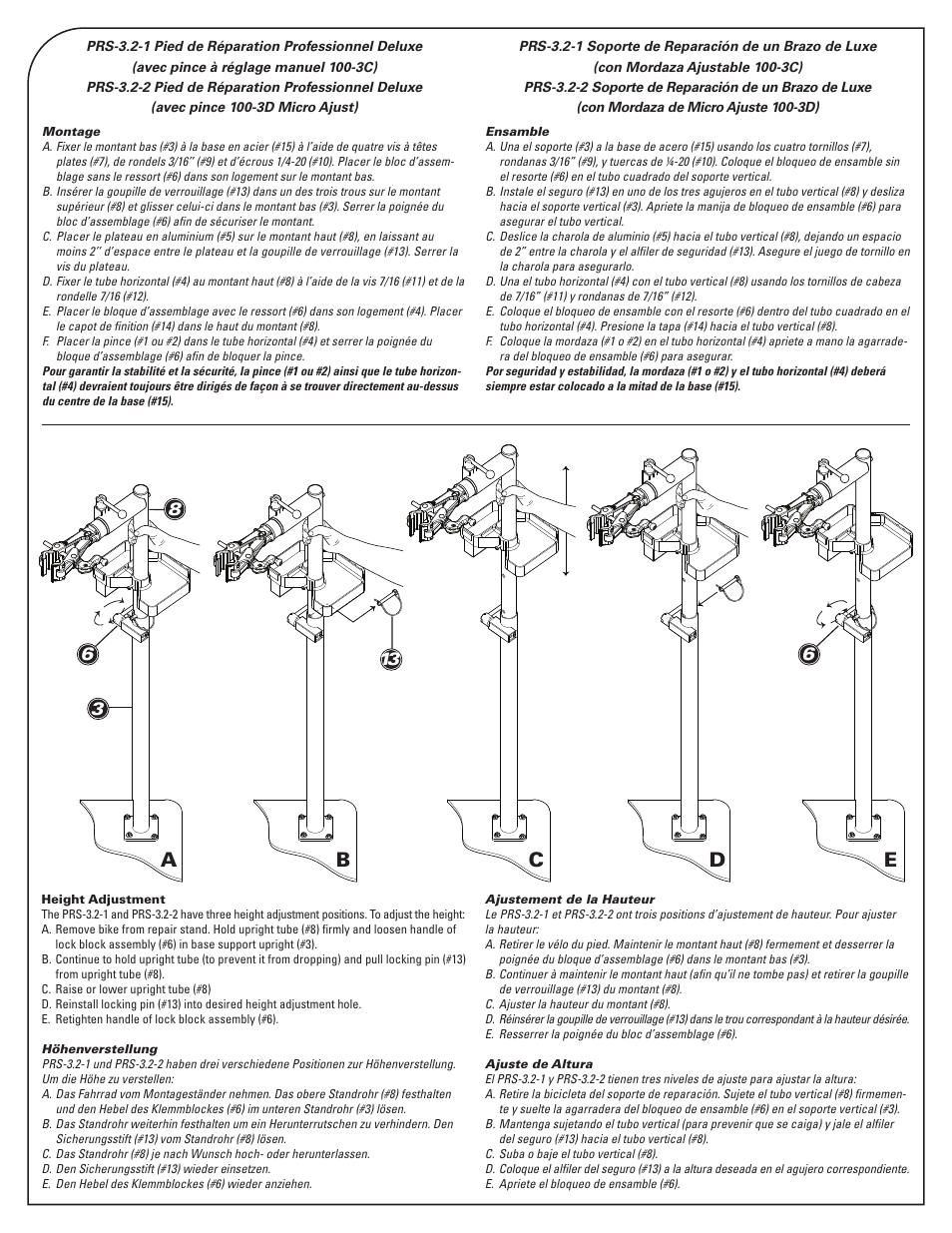 Ab c d e | Park Tool PRS-3.2-1 User Manual | Page 2 / 4