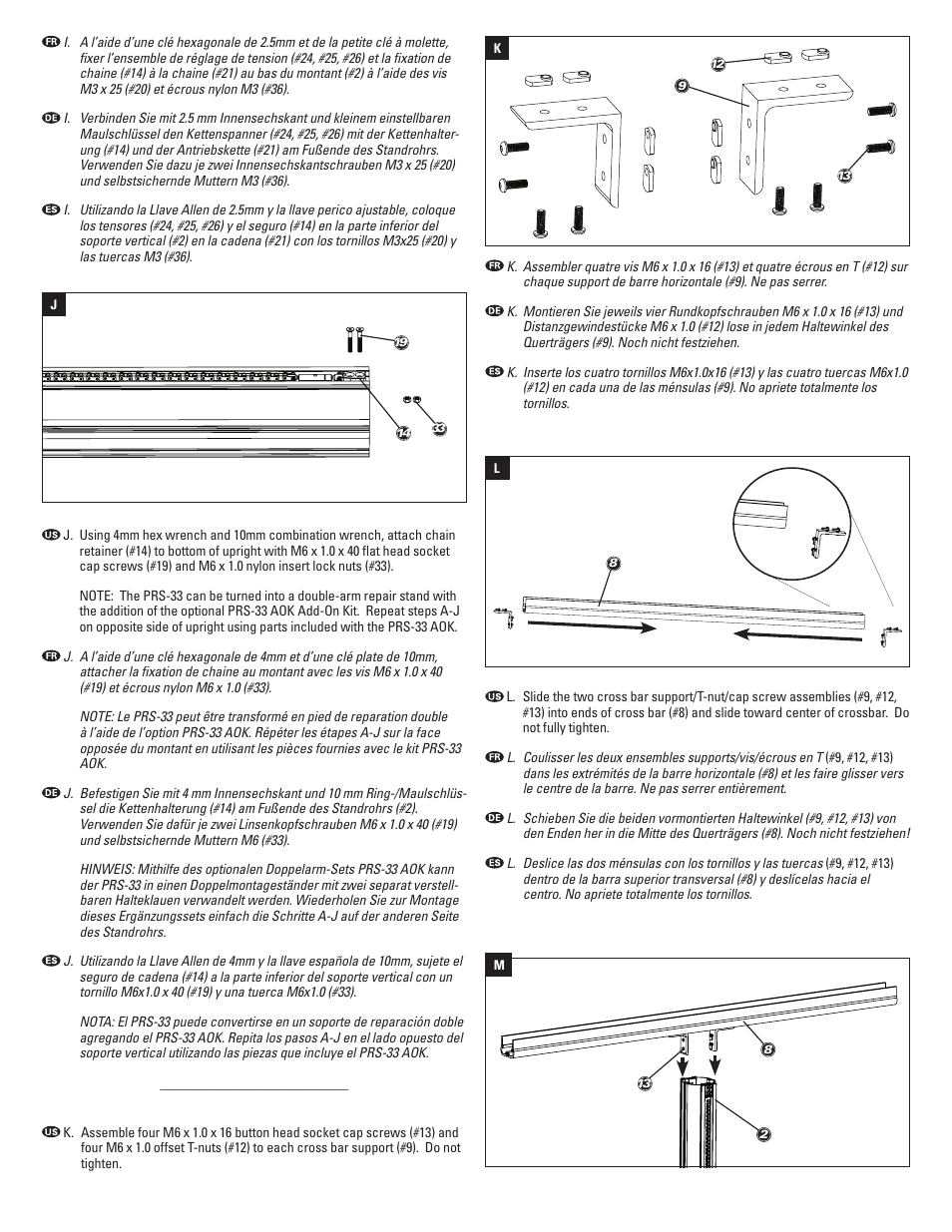 Park Tool PRS-33AOK User Manual | Page 9 / 20