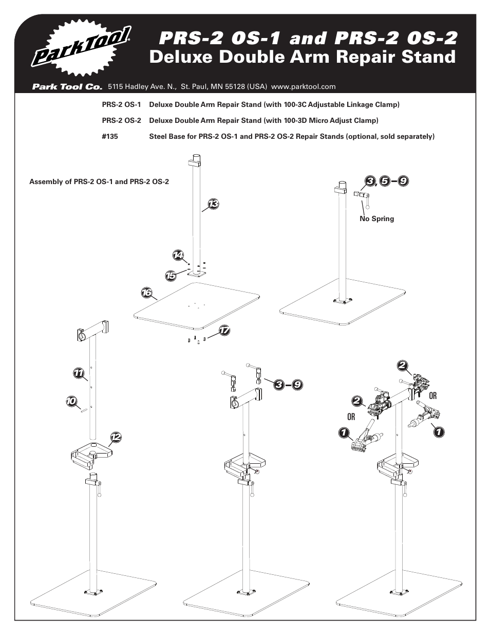 Park Tool PRS-2 OS-2 User Manual | Page 3 / 4