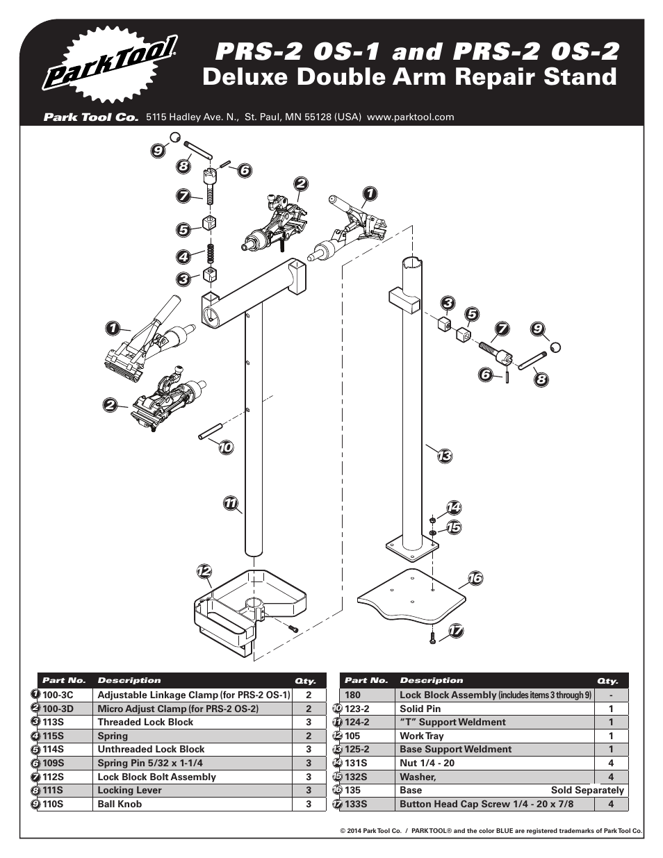 Park Tool PRS-2 OS-2 User Manual | Page 4 / 4