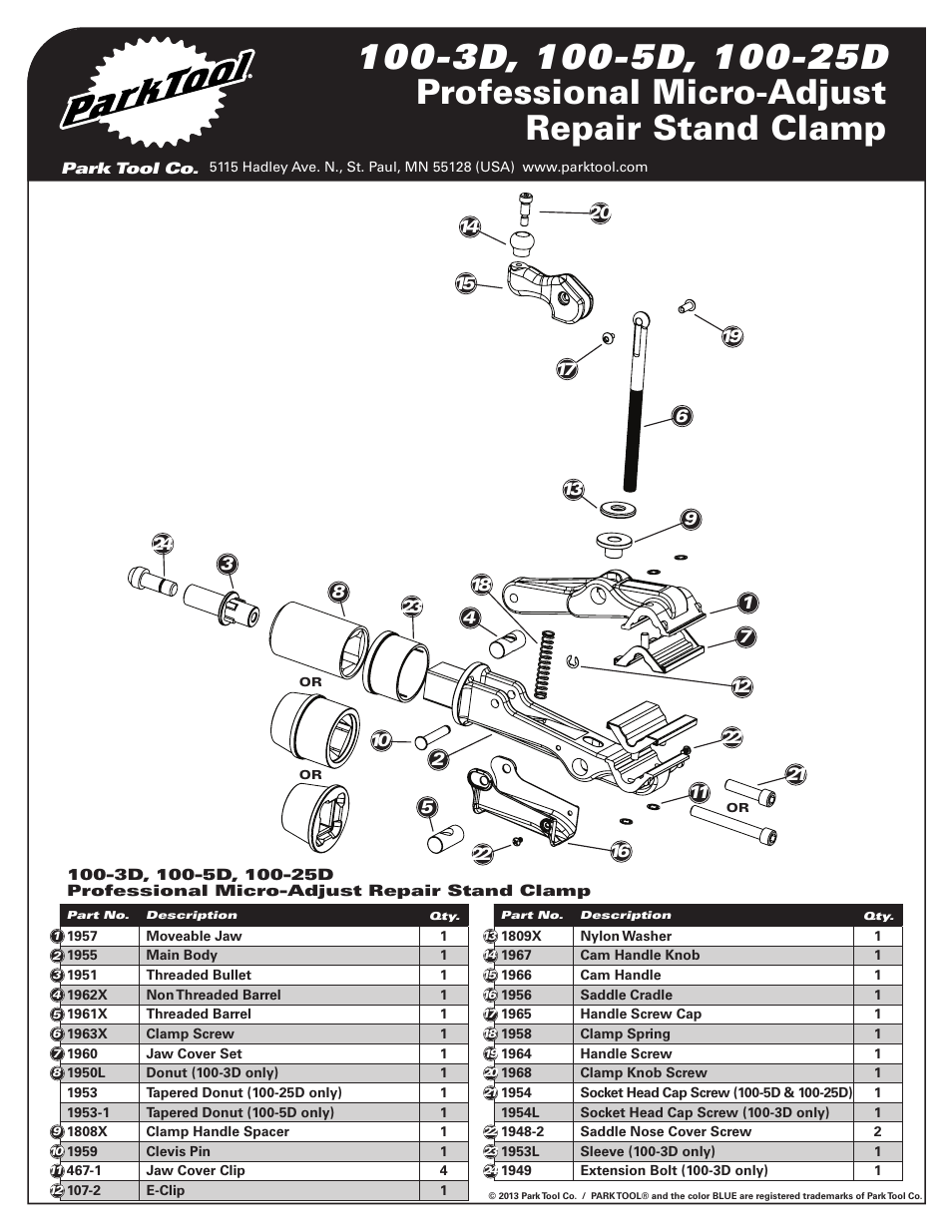 Park Tool 100-25D User Manual | Page 4 / 4