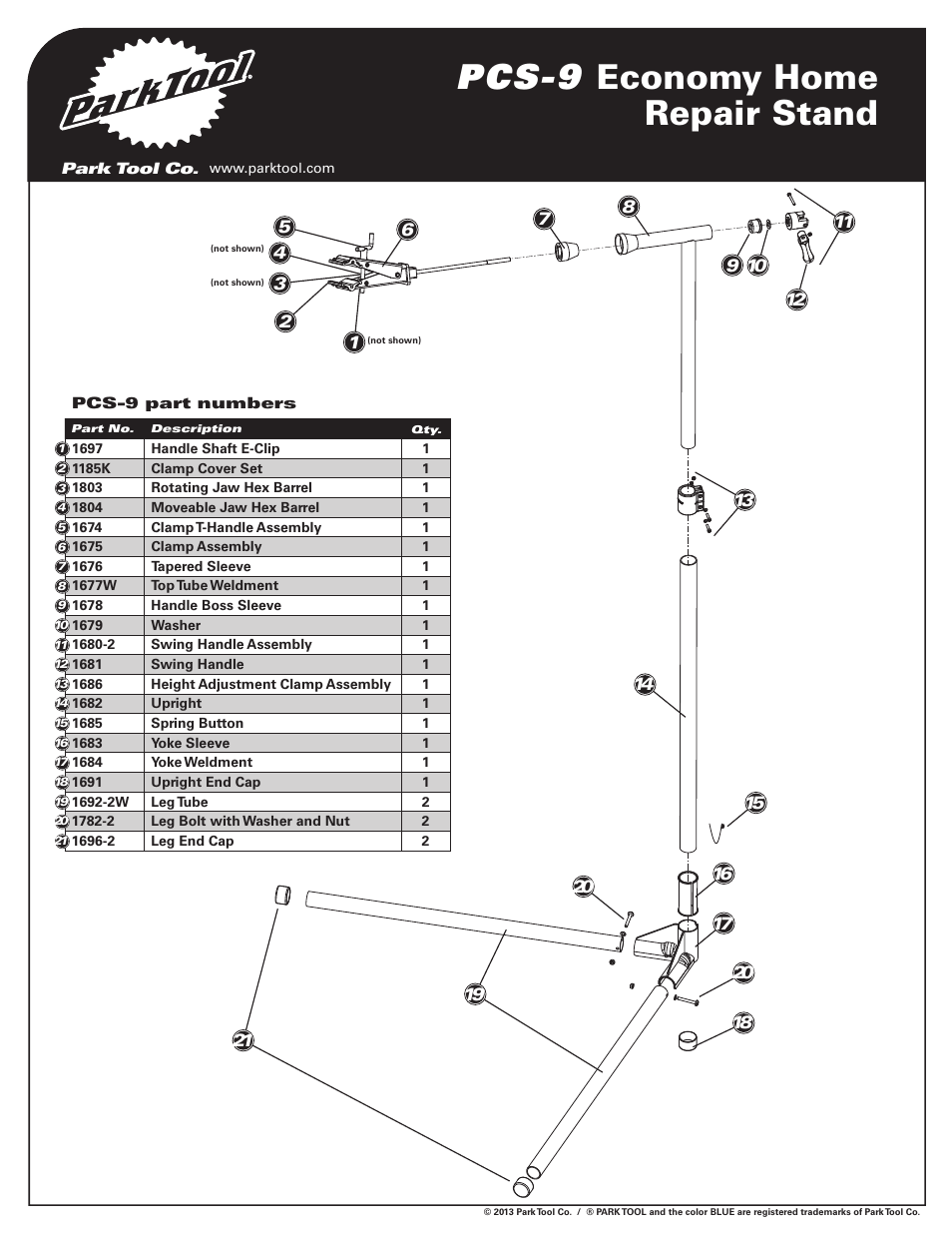 Park Tool PCS-9 User Manual | 2 pages