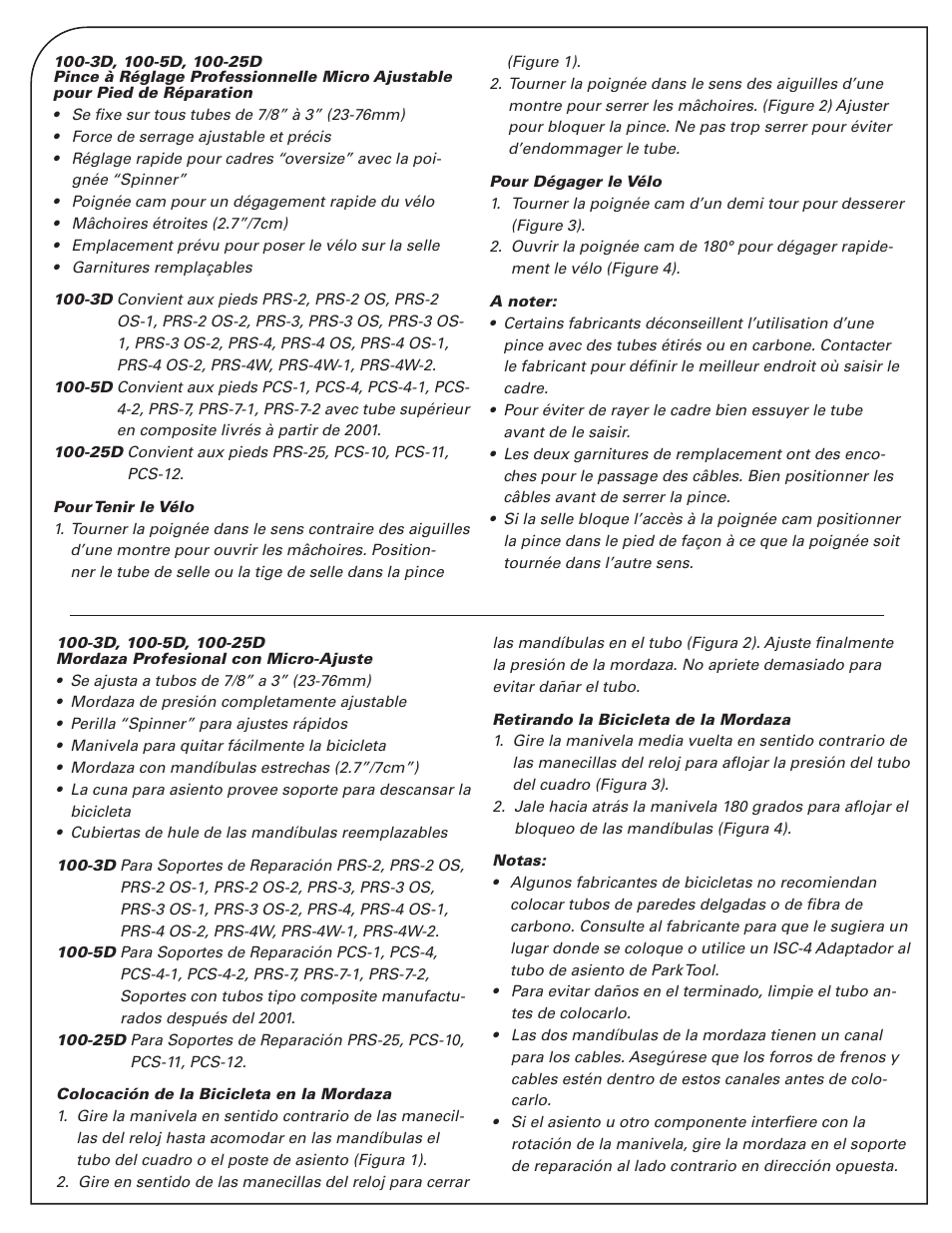 Park Tool 100-25D User Manual | Page 2 / 4