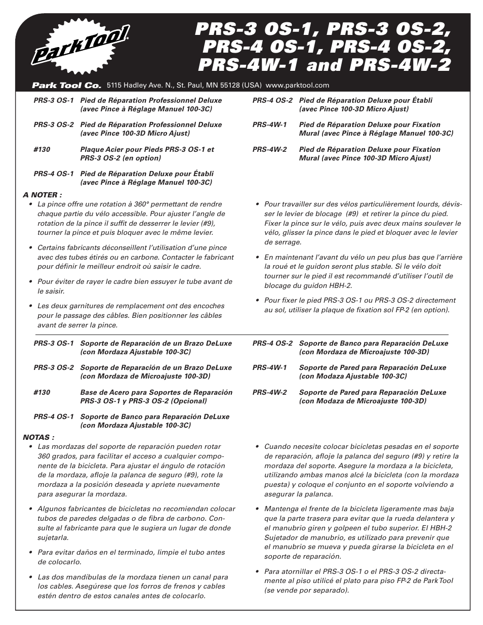 Park Tool PRS-4W-2 User Manual | Page 3 / 4