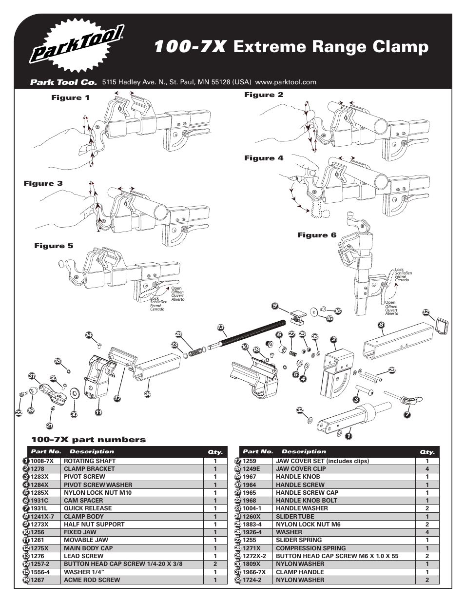 7x extreme range clamp | Park Tool 100-7X User Manual | Page 2 / 2