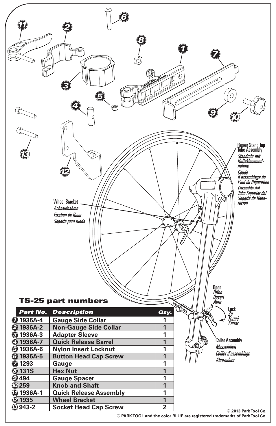 Park Tool TS-25 User Manual | Page 4 / 4