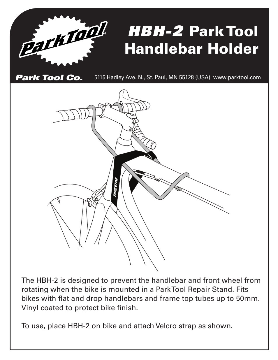 Park Tool HBH-2 User Manual | 2 pages