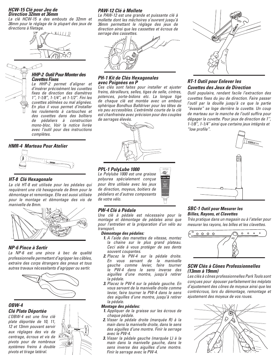 German pg2 french pg3 | Park Tool PK-65 User Manual | Page 11 / 16