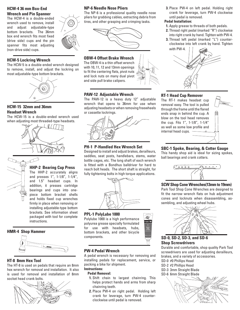 English pg3 | Park Tool PK-65 User Manual | Page 3 / 16