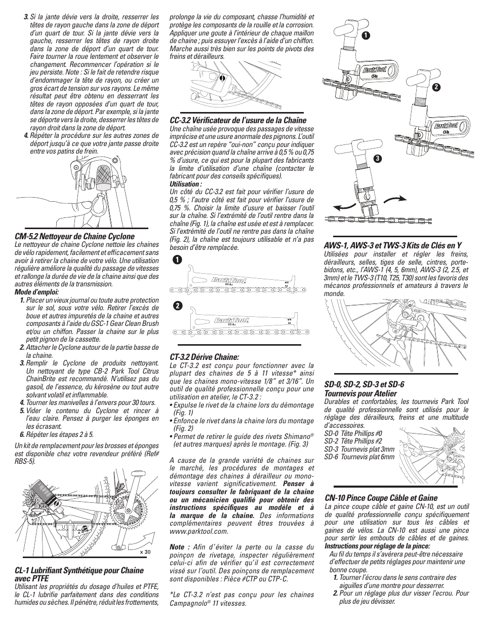 French pg-2 | Park Tool AK-38 User Manual | Page 8 / 12