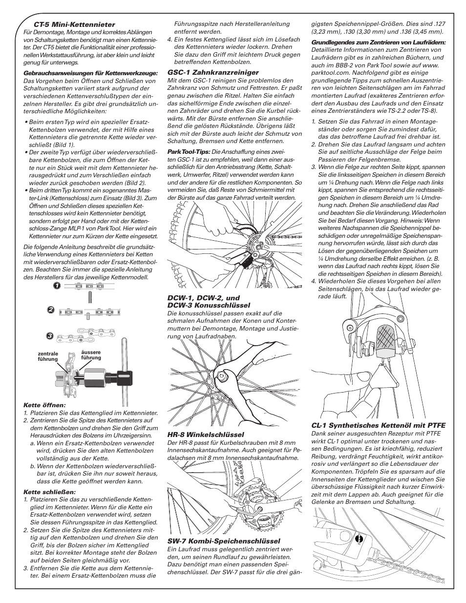 Park Tool SK-1 User Manual | Page 8 / 8