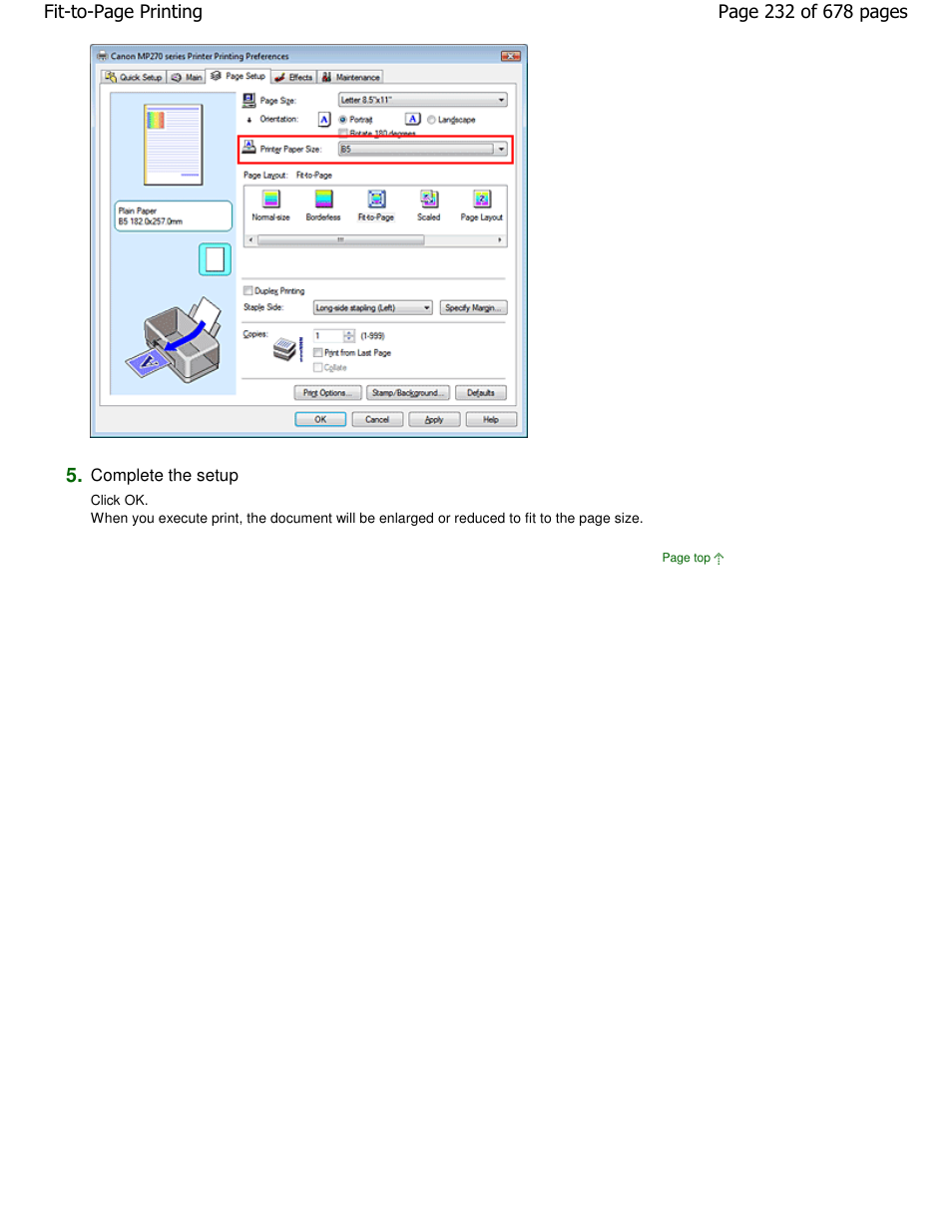 Canon PIXMA MP250 User Manual | Page 232 / 678