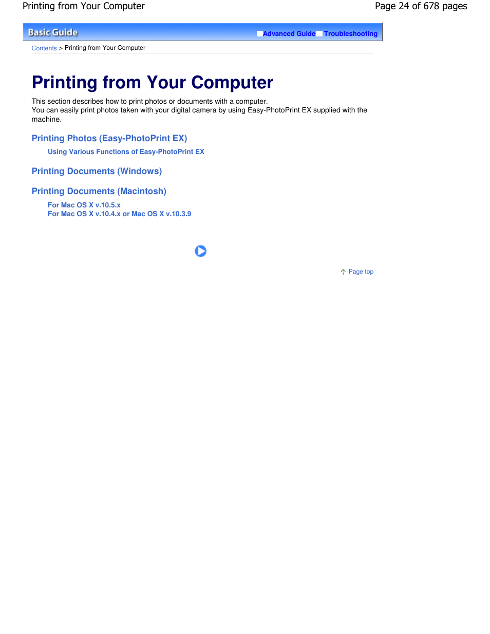 Printing from your computer | Canon PIXMA MP250 User Manual | Page 24 / 678