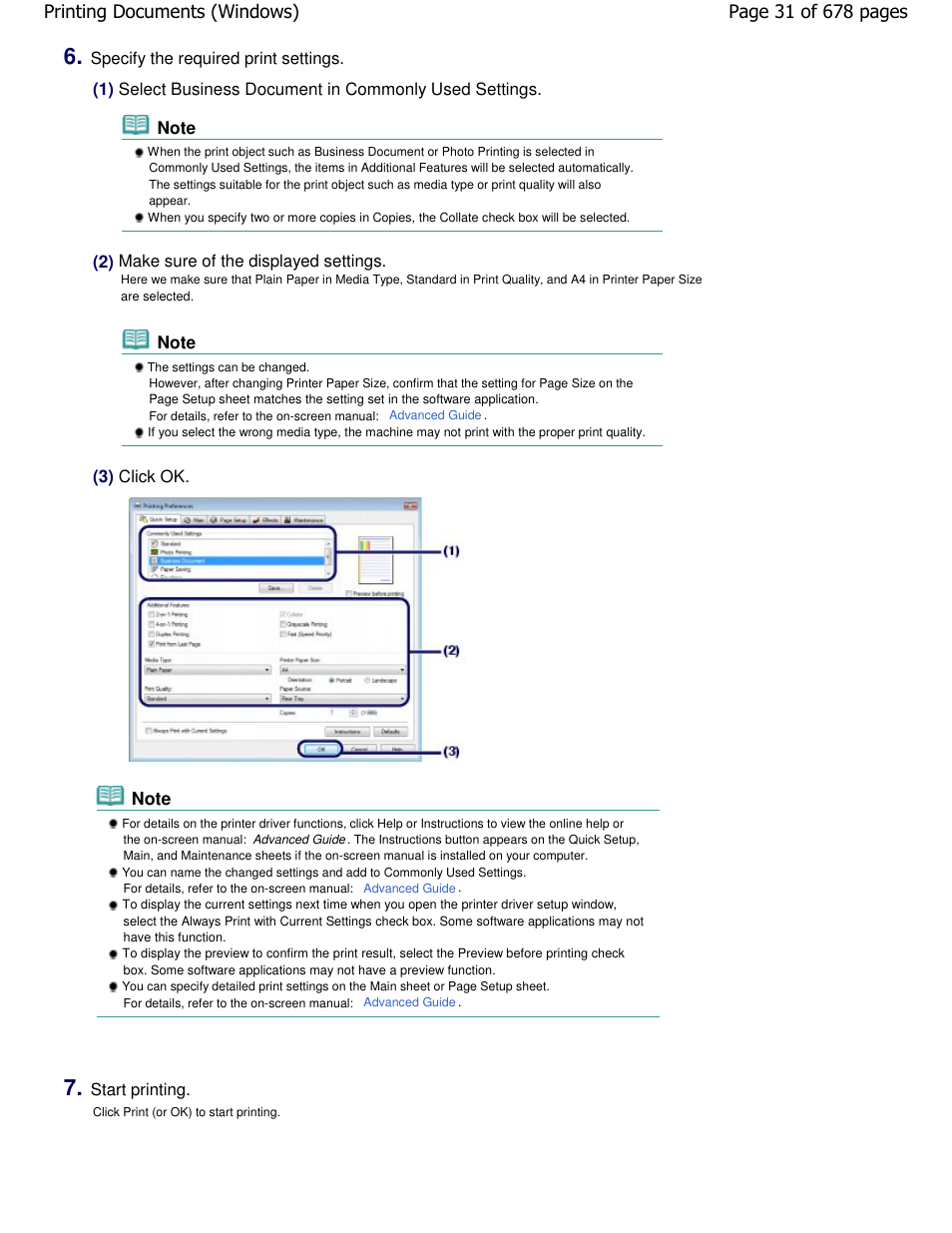 Canon PIXMA MP250 User Manual | Page 31 / 678