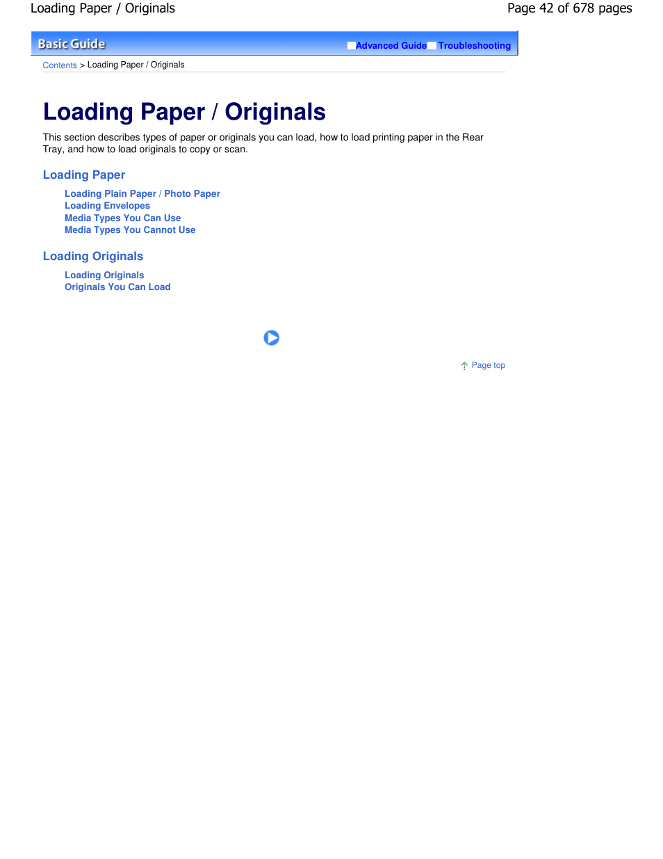 Loading paper / originals | Canon PIXMA MP250 User Manual | Page 42 / 678