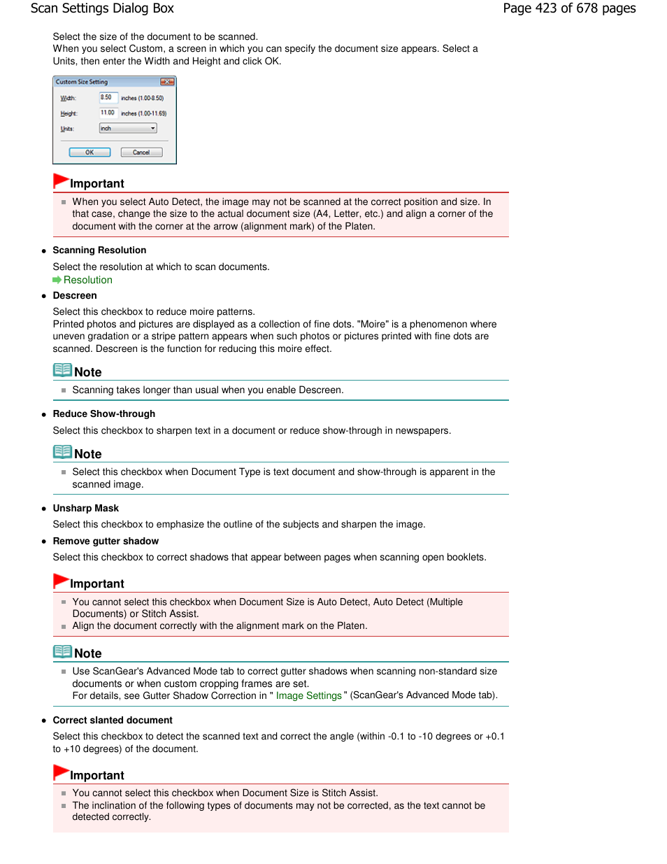 Canon PIXMA MP250 User Manual | Page 423 / 678