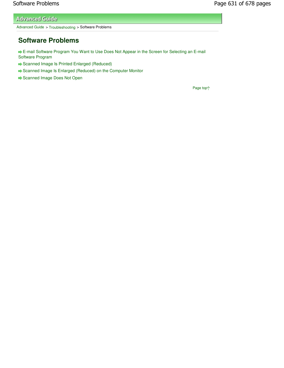Software problems | Canon PIXMA MP250 User Manual | Page 631 / 678