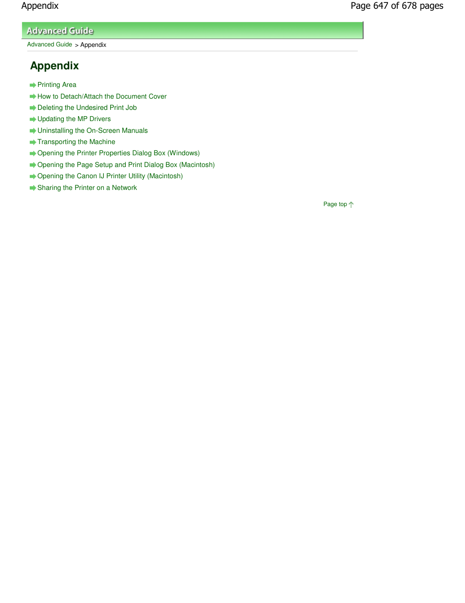 Appendix | Canon PIXMA MP250 User Manual | Page 647 / 678