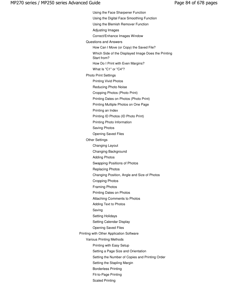 Canon PIXMA MP250 User Manual | Page 84 / 678