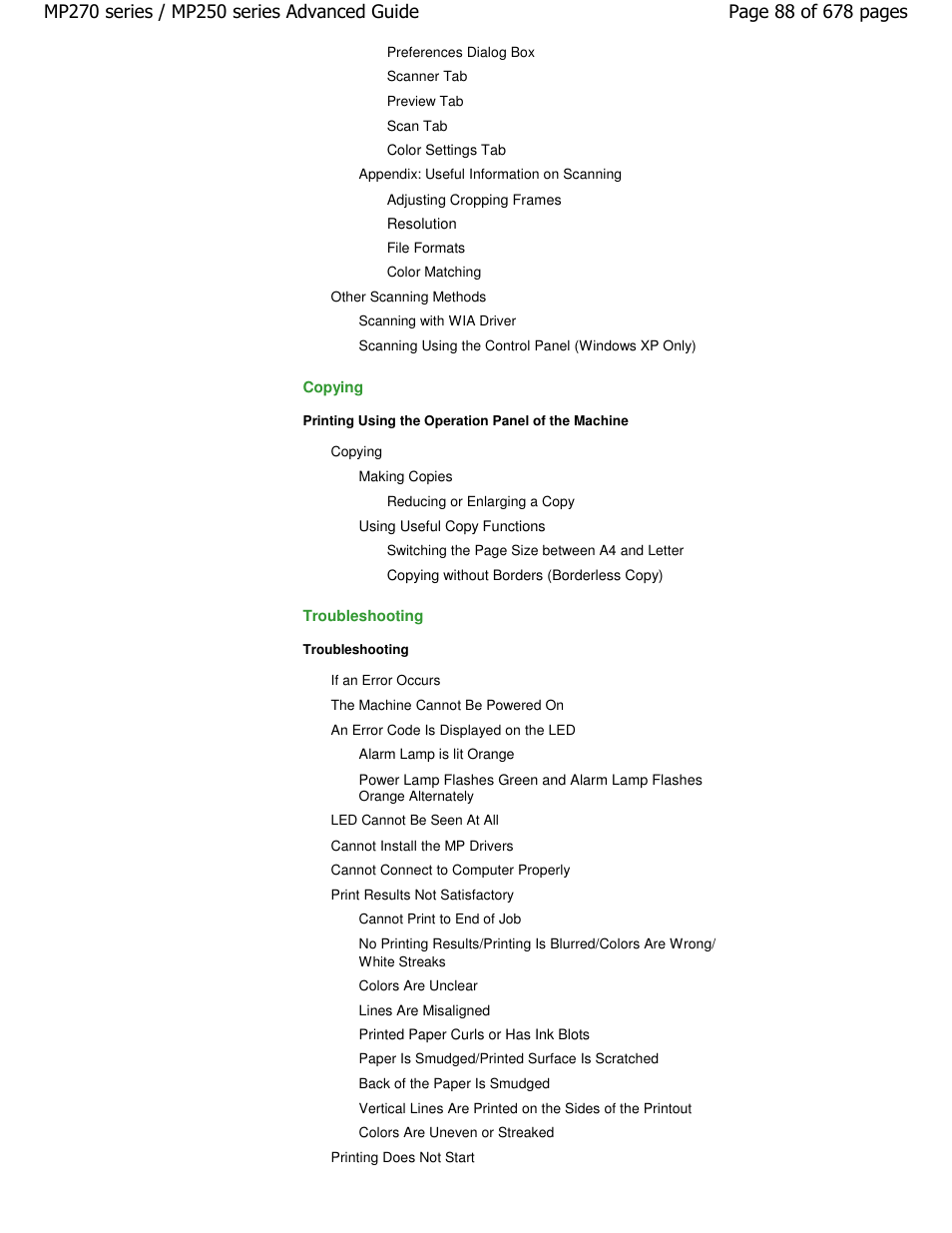 Canon PIXMA MP250 User Manual | Page 88 / 678