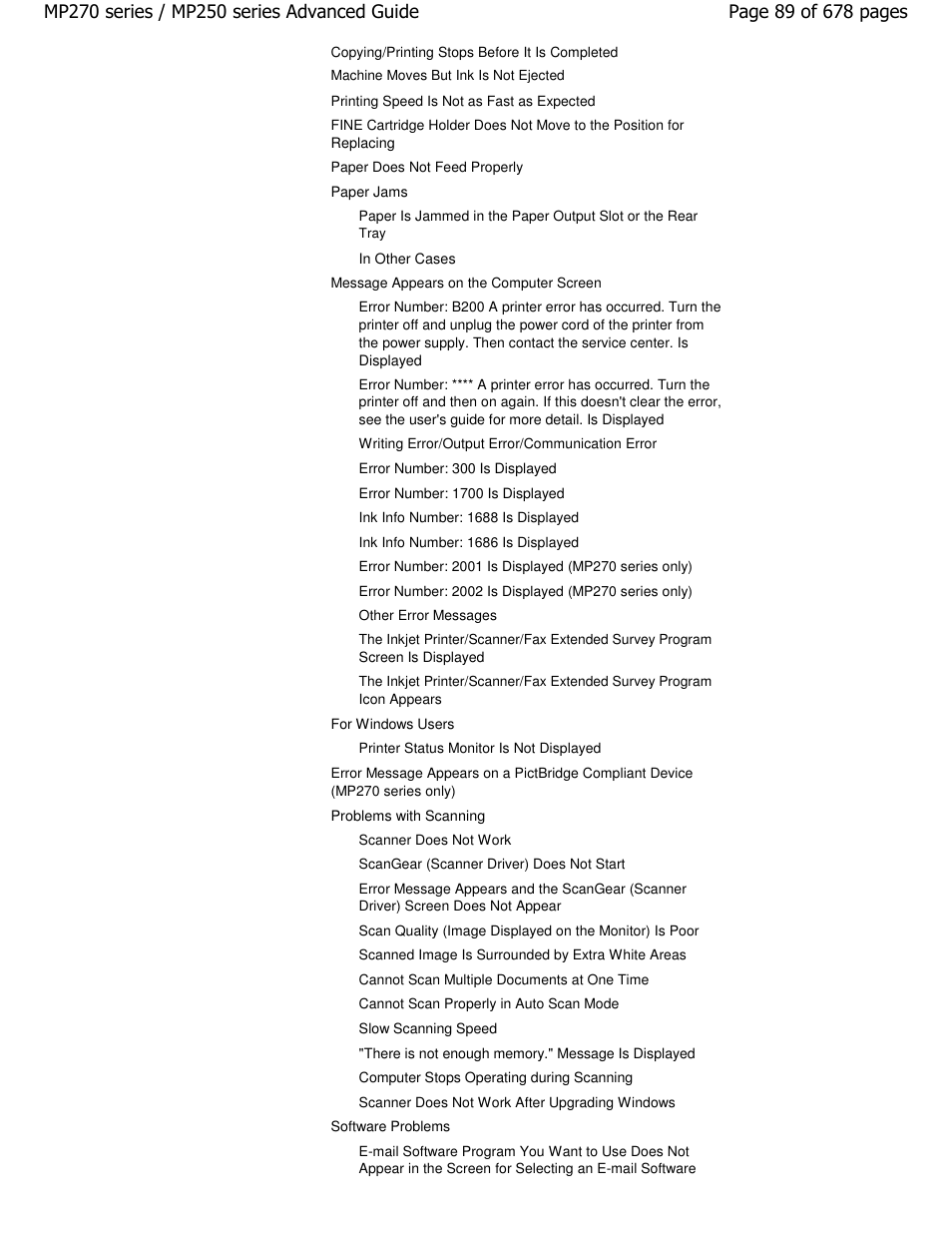 Canon PIXMA MP250 User Manual | Page 89 / 678